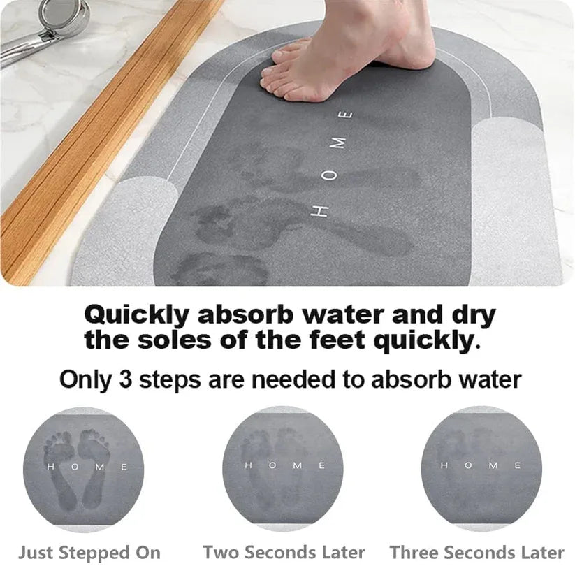 Shopilefy™ AquaDry Pro – Super Absorbent Bath Mat