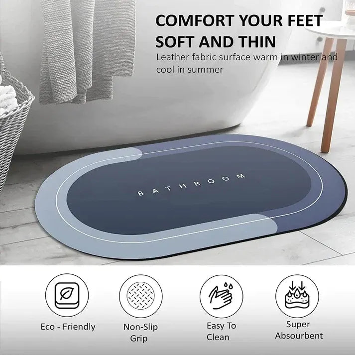 Shopilefy™ AquaDry Pro – Super Absorbent Bath Mat