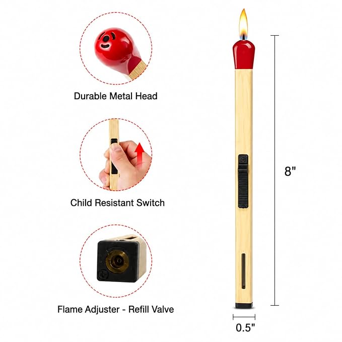 Matchstick Butane Gas Lighter for Kitchen